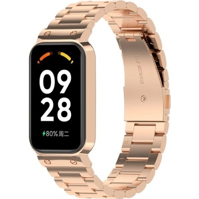 TECH-PROTECT Kovový remienok s krytom Xiaomi Smart Band 8 Active ružovozlatý 66168
