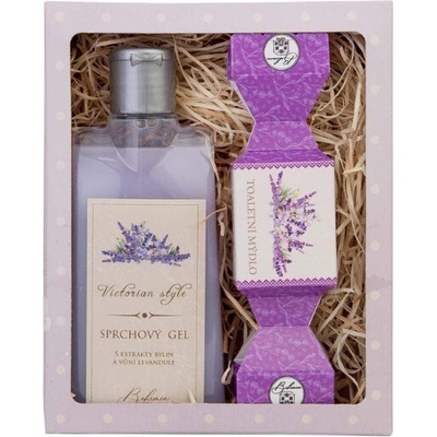 Bohemia Gifts & Cosmetics Victorian Style gel 200 ml + mýdlo 30 g kosmetická sada