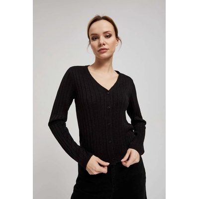 Moodo Черен суитшърт с метална нишка Moodo Moodo | Cheren | ЖЕНИ | XS