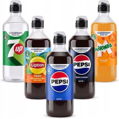SodaStream 7UP, Pepsi, Lipton, Schwip Schwap 5 x 440 ml