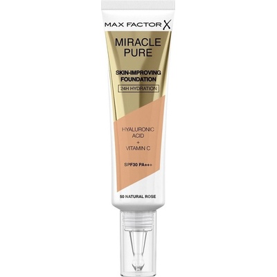 Max Factor Miracle Pure Skin dlhotrvajúci make-up SPF30 50 Natural Rose 30 ml