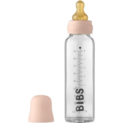 BIBS Baby Glass Bottle 225 ml бебешко шише Blush 225ml
