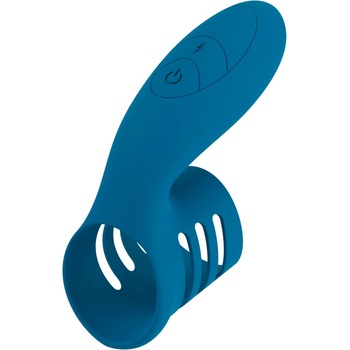 Image 1 of Sweet Smile Vibrating Cock Ring Blue