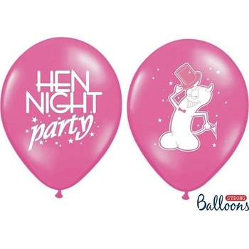 Balónek HEN NIGHT PARTY růžový 30 cm