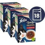 FELIX Soup Original с говеждо, пиле и агнешко 18 x 48 г