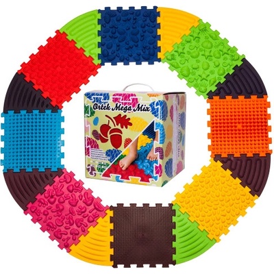 Ortek Ortek Masážní podložka Puzzle 8 prvků + 8 trojúhelníků