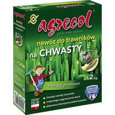 Agrecol hnojivo s dusíkem pro zaplevelené trávníky 10 kg