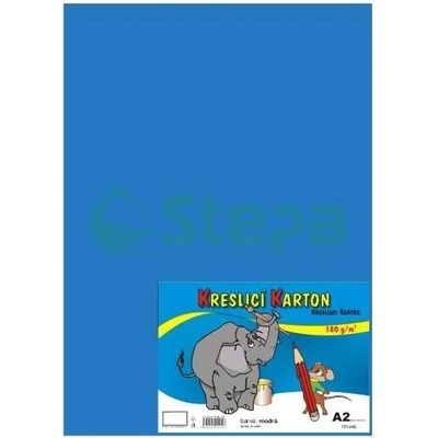 Kreslicí karton A2/180g/10lis světle modrá