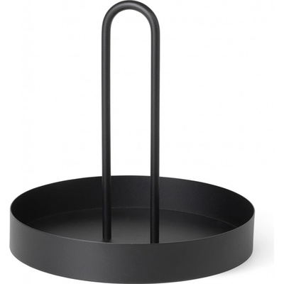 ferm LIVING Servírovací podnos GRIB 28cm černá železo