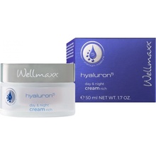 Wellmaxx Hyaluron5 day & night cream rich pleťový krém 50 ml