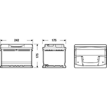 Exide Excell 12V 60Ah 540A EB602