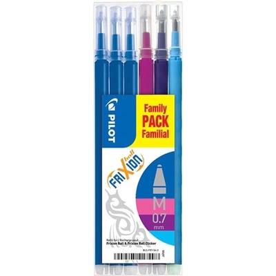 Pilot Пълнител Pilot Frixion Clicker 0, 7 асорти (6) (BLS-FR7-S6-3)