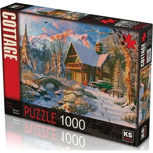 KS Games Авторски Пъзел от 1000 части - Зимна Почивка (68x48)