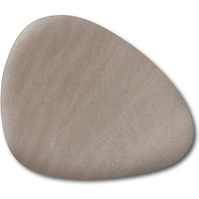 Zeller Podložka ze syntetické kůže metallic taupe 34x42cm