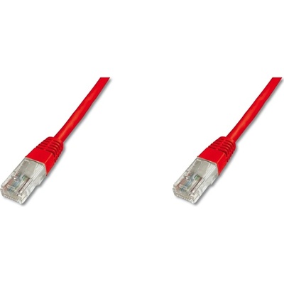 ASSMANN Пач кабел Assmann, U/UTP, Cat. 5e, 1m, червен (DK-1511-010/R)