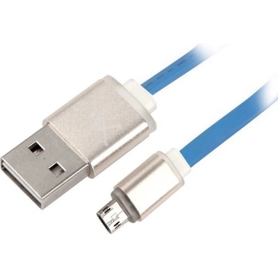 Net-X KABNTX1005 propojovací, USB typ A - micro USB, 1m, modrý