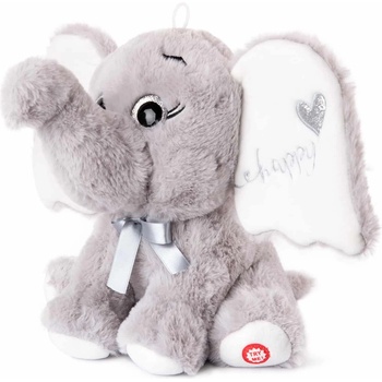 Amek Toys ПЛЮШЕН СЛОН СЪС СЪРЦЕ И ЗВУК 2 ЦВЯТА 50 СМ