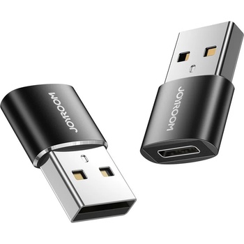 JOYROOM Адаптер Joyroom, USB/USB-C, адаптер за конектори, черен (S-H152 Black)