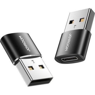 JOYROOM Адаптер Joyroom, USB/USB-C, адаптер за конектори, черен (S-H152 Black)