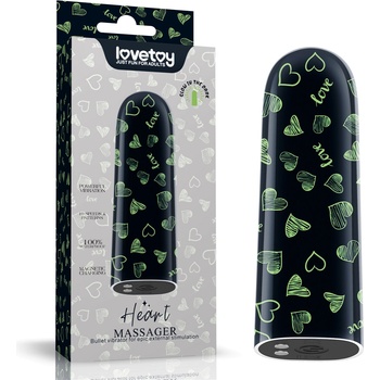 Image 1 of Lovetoy Rechargeable Glow-in-the-dark Heart Massager