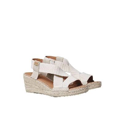 Сандали на платформа Toni pons Tura-TR esparto wedge sandals - White (Off White)