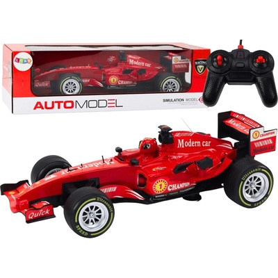 Lean Toys 18603 RC závodní auto se světly a zvuky, červená 1:12