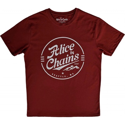 Alice In Chains tričko Circle Emblem červené