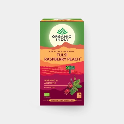 Organic India Tulsi ovocný s ibištekom a čiernou bazou BIO 25 vreciek