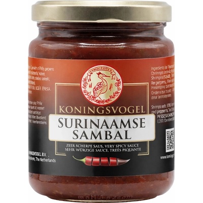 Koningsvogel Chilli pasta Surinaamse sambal 270 g