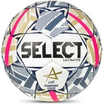 Select Състезателна хандбална топка Select Ultimate EHF Champions League V26 White/Blue - размер 2