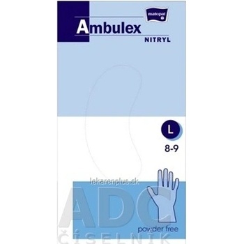Ambulex rukavice NITRYL veľ. L, modré, nesterilné, nepudrované, 1x100 ks