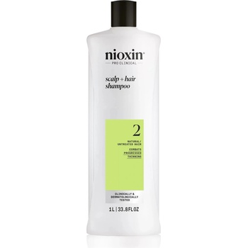 Nioxin System 2 Scalp + Hair Shampoo šampón proti rednutiu vlasov 1000 ml