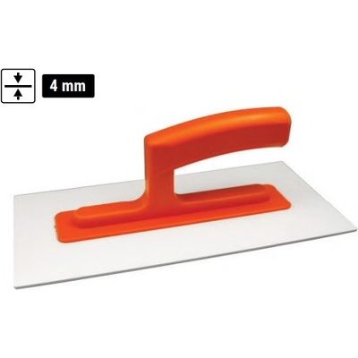 hladítko plastové ABS 4mm 280x140mm rovné PROFI