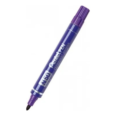 Pentel Маркер Pentel N50, лилав, от 1.5 до 2.5 mm, перманентен (OK26874)