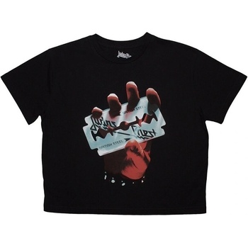 Judas Priest British Steel Black S Дамски Риза (JPCT01LB01)