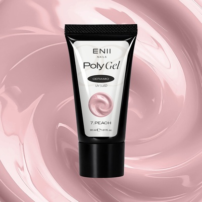 ENII NAILS Polygel Ceramic 7 Peach polygel v tubě 30 ml