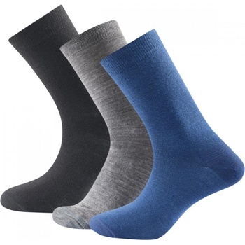Devold DAILY LIGHT SOCK 3PK multipack ponožek INDIGO MIX