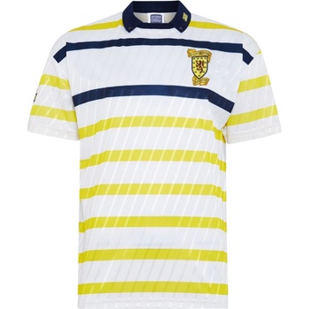 Score Draw Футболна фланелка Score Draw Scotland '90 Away Retro Football Shirts - White