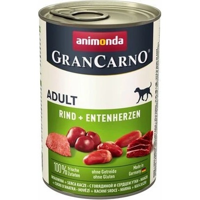 Animonda Gran Carno Adult hovädzie & kačacie srdiečka 400 g