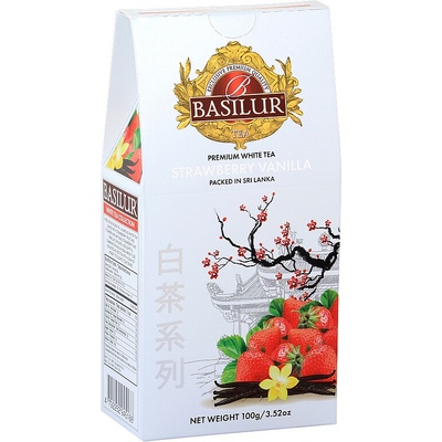 Basilur White Tea Strawberry Vanilla papier 100 g
