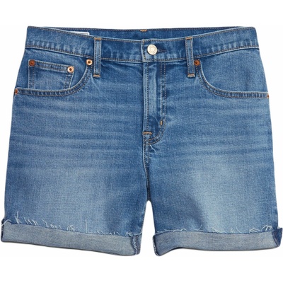Gap 570596-02 džínové kraťasy girlfriend mid rise modrá