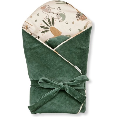 Klups Zavinovačka bez vyztužení s mašlí Velvet Tropic fun green