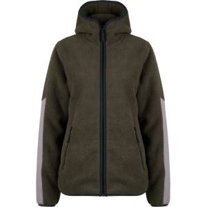 Stoic Дамско поларено яке Stoic Women's NorrvikSt. Pile Fleece Hoody Fleece jacket - Deep Brown / Shark Grey - размер XS (105-4454-0211)
