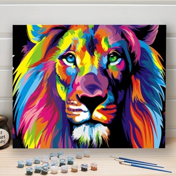 Maľovanie podľa čísiel lev