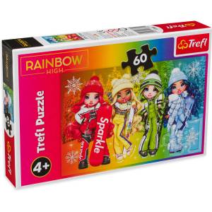 Trefl Пъзел Trefl от 60 части - Куклите от Рейнбоу Хай (17380) - baby