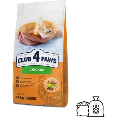 CLUB 4 PAWS Premium pre mačiatka Kura 14 kg