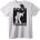 NOONEBRAND Тениска Роден да свири рок - XL, White
