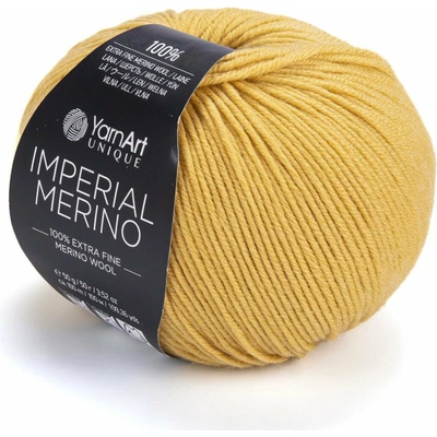 Pletací příze YarnArt IMPERIAL MERINO 3309 okrová, jednobarevná, 50g/100m