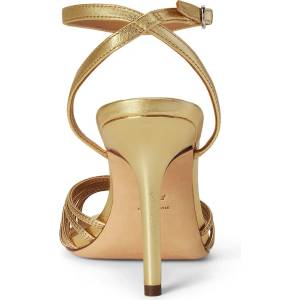 Lauren Ralph Lauren сандали с тънък ток от кожа Mckayla (802P15739001.710)