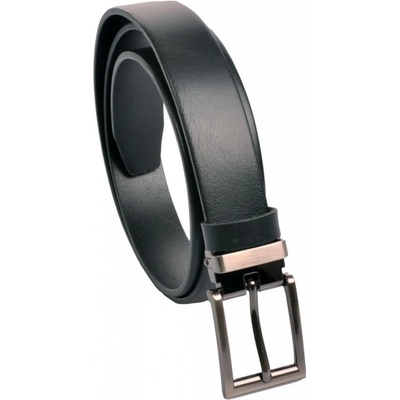 Penny Belts pánský kožený společenský opasek s klasickou sponou 30-100-1-60 černý KOV